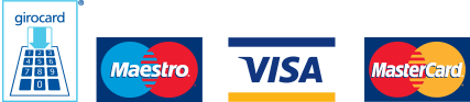 Logos der bargeldlosen Zahlungsmittel